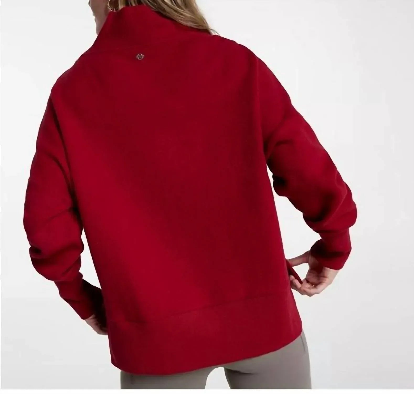 CALIA - Women's Herringbone Funnel Neck Sweatshirt - Rack Hunt