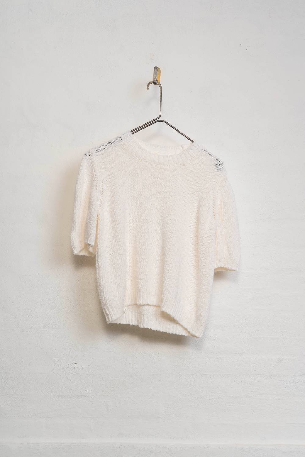Women's Short Sleeve Cotton Sweater