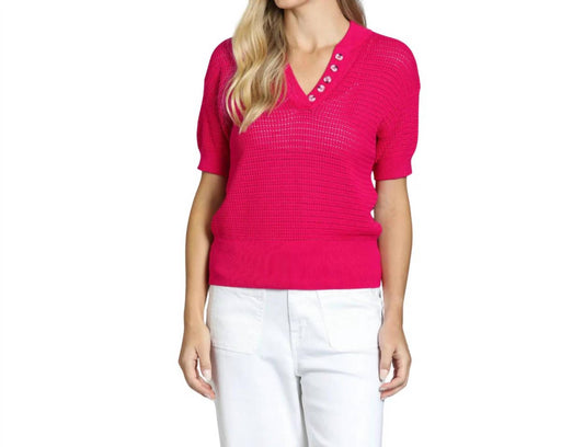 Women's Open Knit Polo