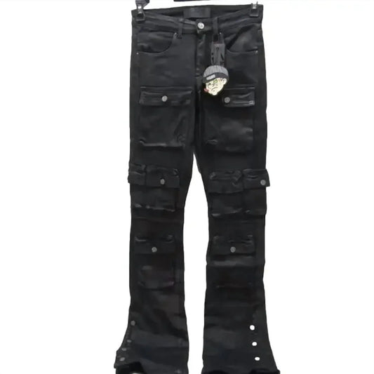 Tulones - Men's Coated Cargo Jeans - Rack Hunt