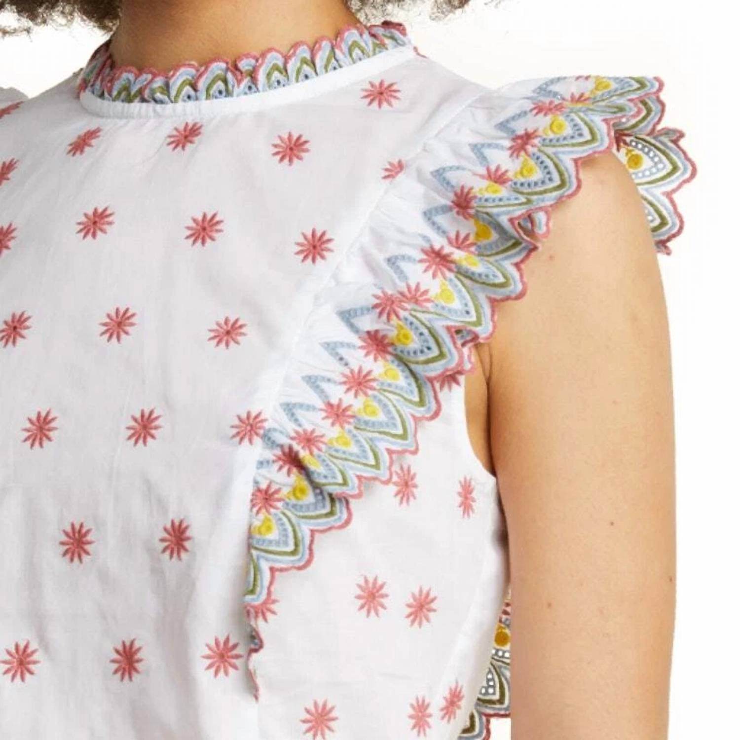 Boden - Broderie Anglaise Sleeveless Top - Rack Hunt -