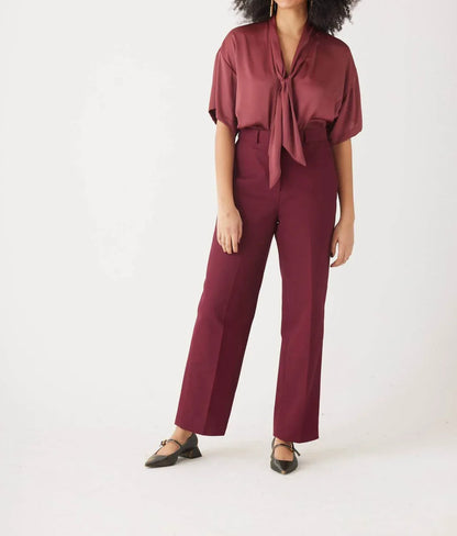 Rose Velvet - Piper Cotton Twill Full Length Pants - Rack Hunt