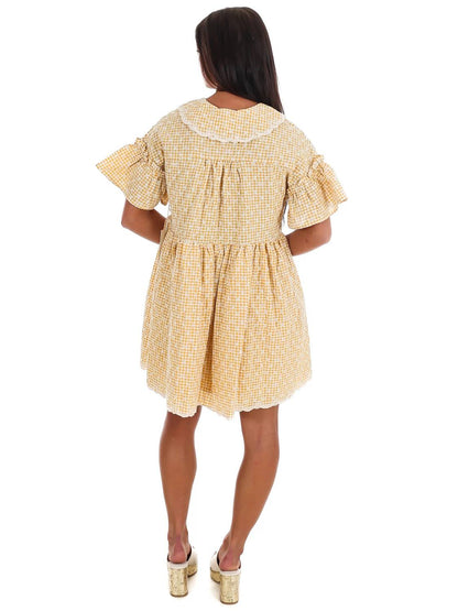 Sunny Days Gingham Babydoll Dress