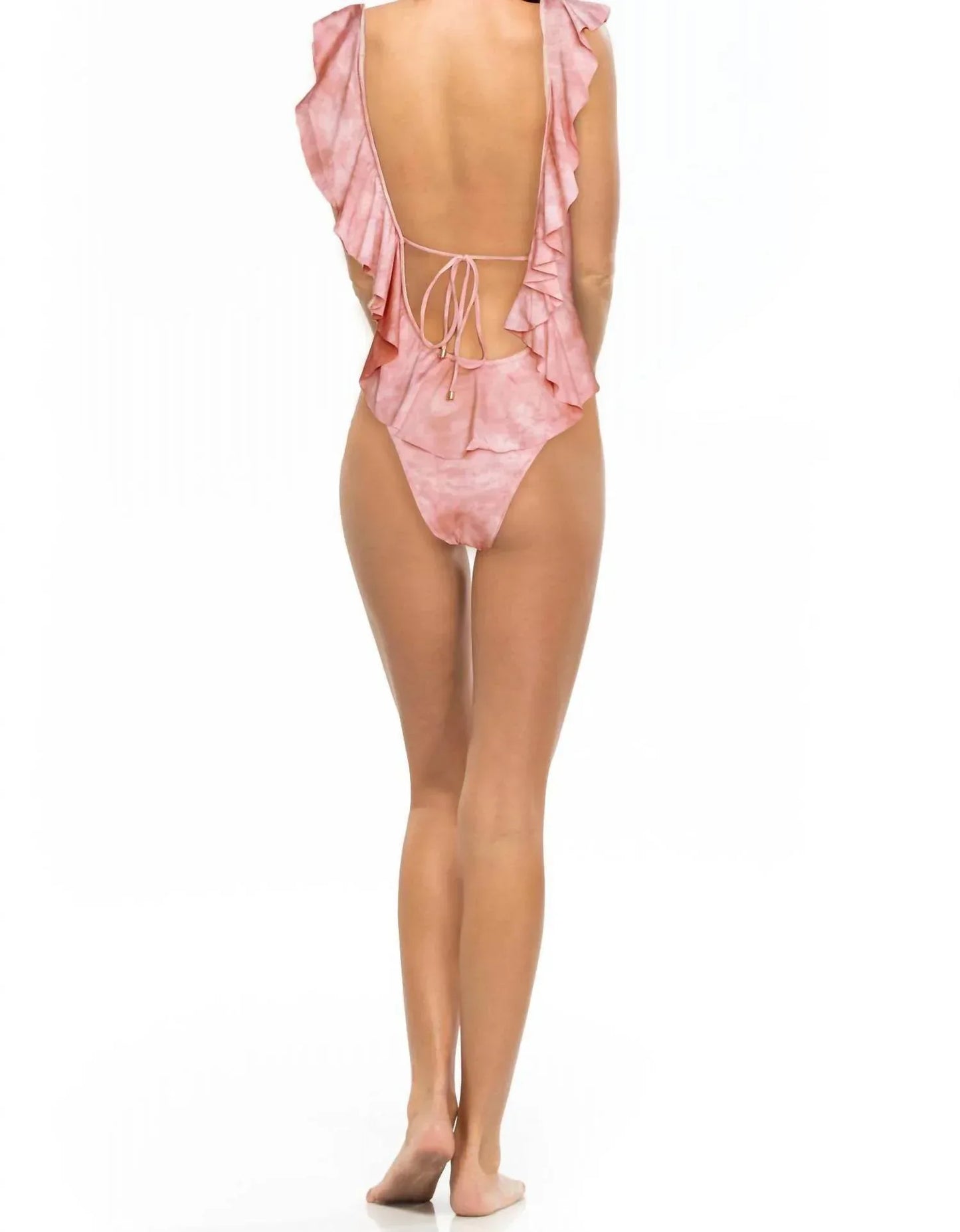 Blue Life - Flutter Deep V-neck One Piece - Rack Hunt