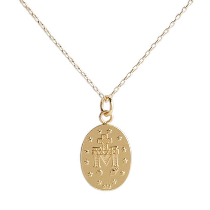 Girl's First Communion Miraculous Medal Necklace