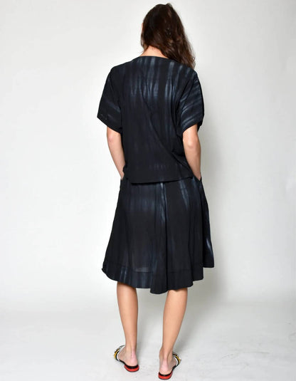 Padded Necklace Short Sleeve Top