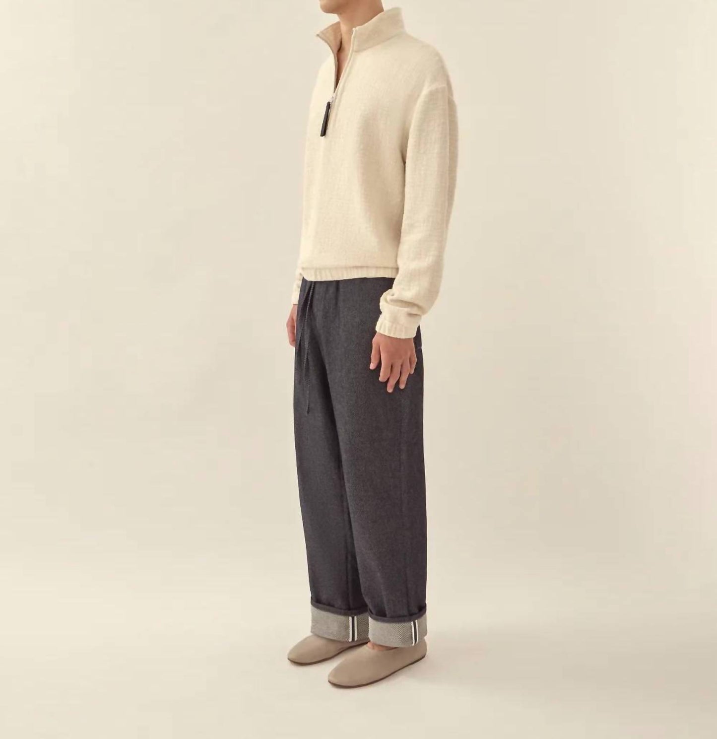 Textured Cotton Pullover