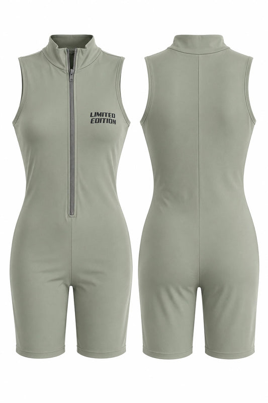 Cherry Mellow Women's Limited Edition Biker Jump Set in Gray