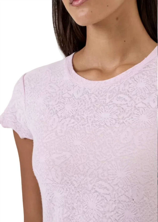Cotton Jacquard Short Sleeve Tee