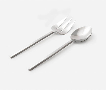 Roland Polished Serving Spoon & Fork - Set of 2