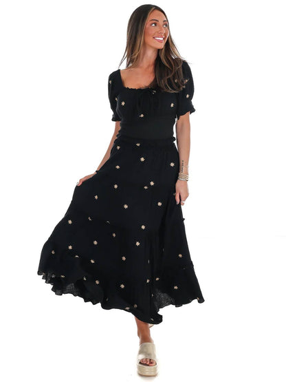 Ever So Sweet Embroidered Skirt Set