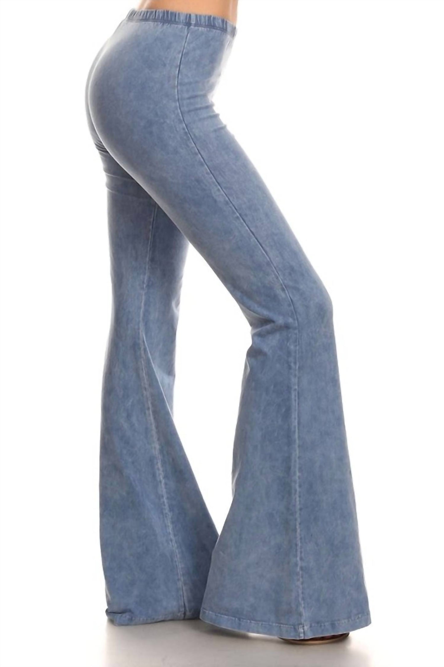 Mineral Wash Bell Bottom Soft Pants