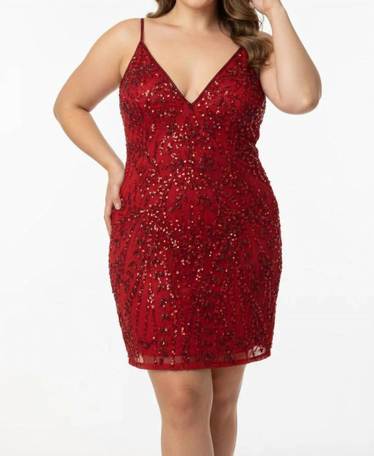 Radiance Sequin Cocktail Mini Dress