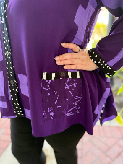 Hourglass V Neck Long Sleeve Top