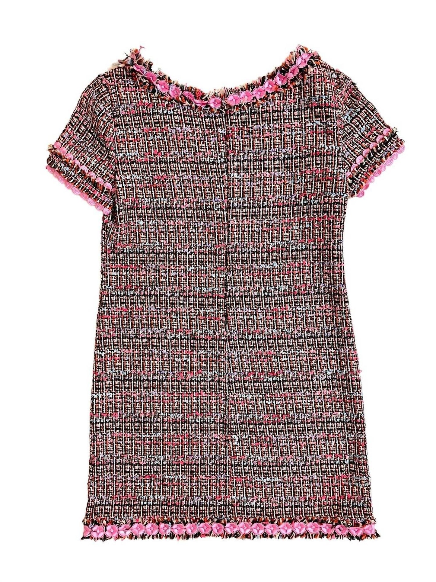 Boutique Moschino - Tweed Fringe Sheath Mini Dress - Rack Hunt -