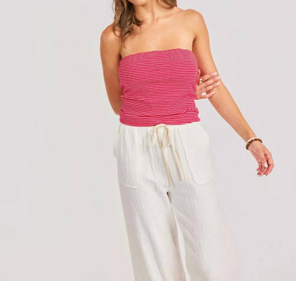 JUKEBOX STRIPED TUBE TOP