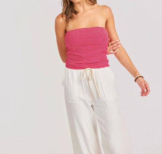 JUKEBOX STRIPED TUBE TOP