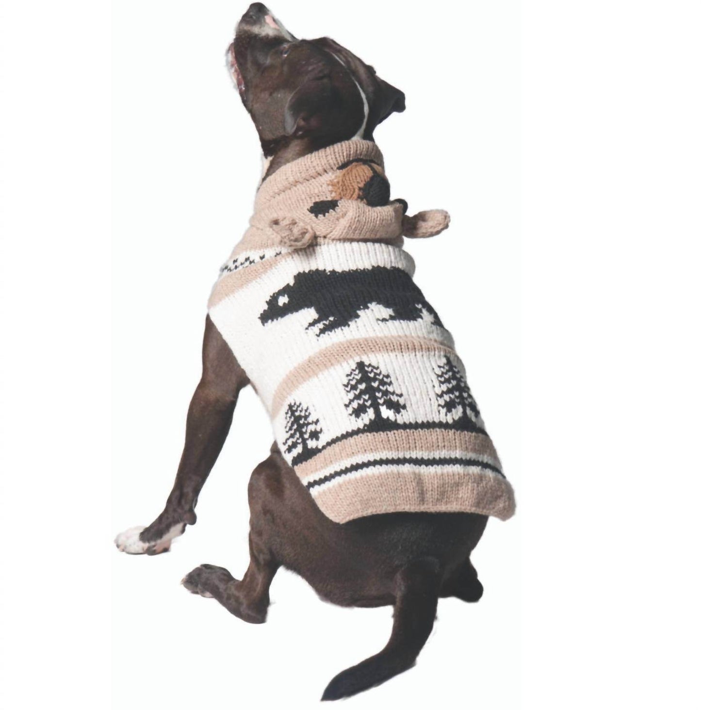 Chilly Dogs - Brown Bear Dog Sweater - Rack Hunt