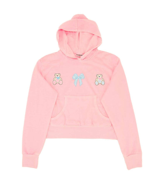 Girls' Teagan Teddy Bow Pocket Hoodie