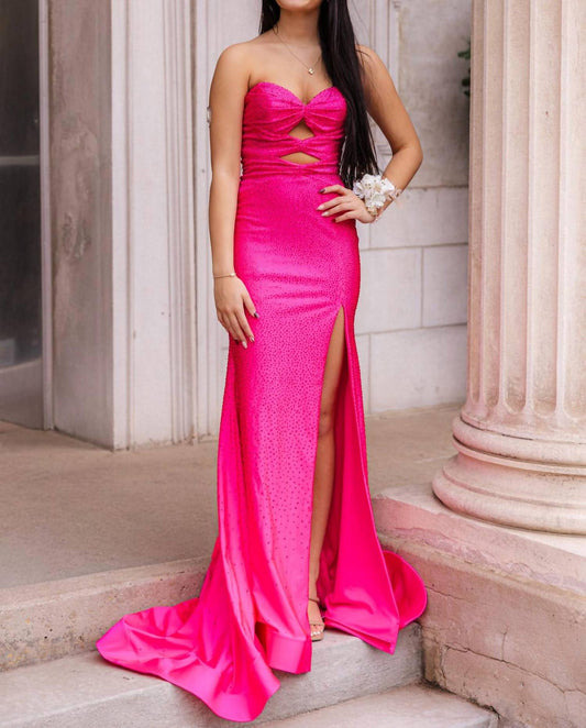 Stunning Strapless Prom Dress