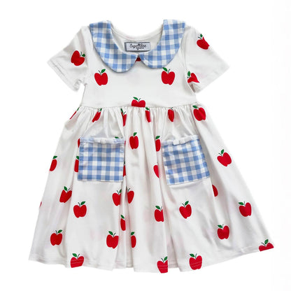 Kids Apple Twirl Dress