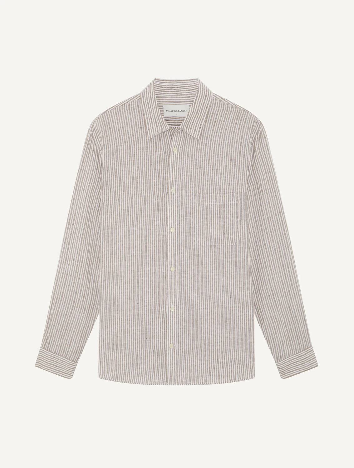 Telles Linen Striped Shirt