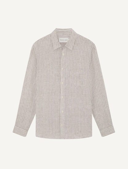 Telles Linen Striped Shirt