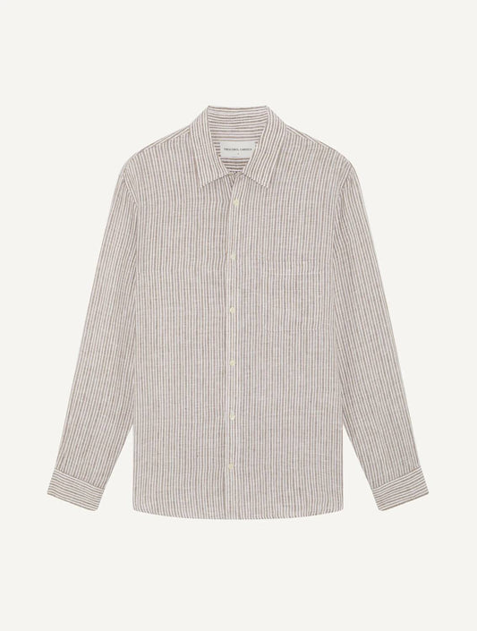 Telles Linen Striped Shirt