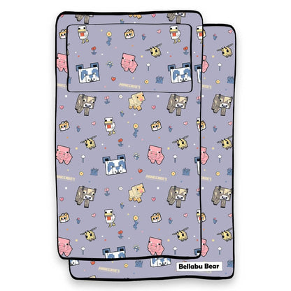 Kid's Minecraft Pixel Pals Bamboo Full Sheet Set