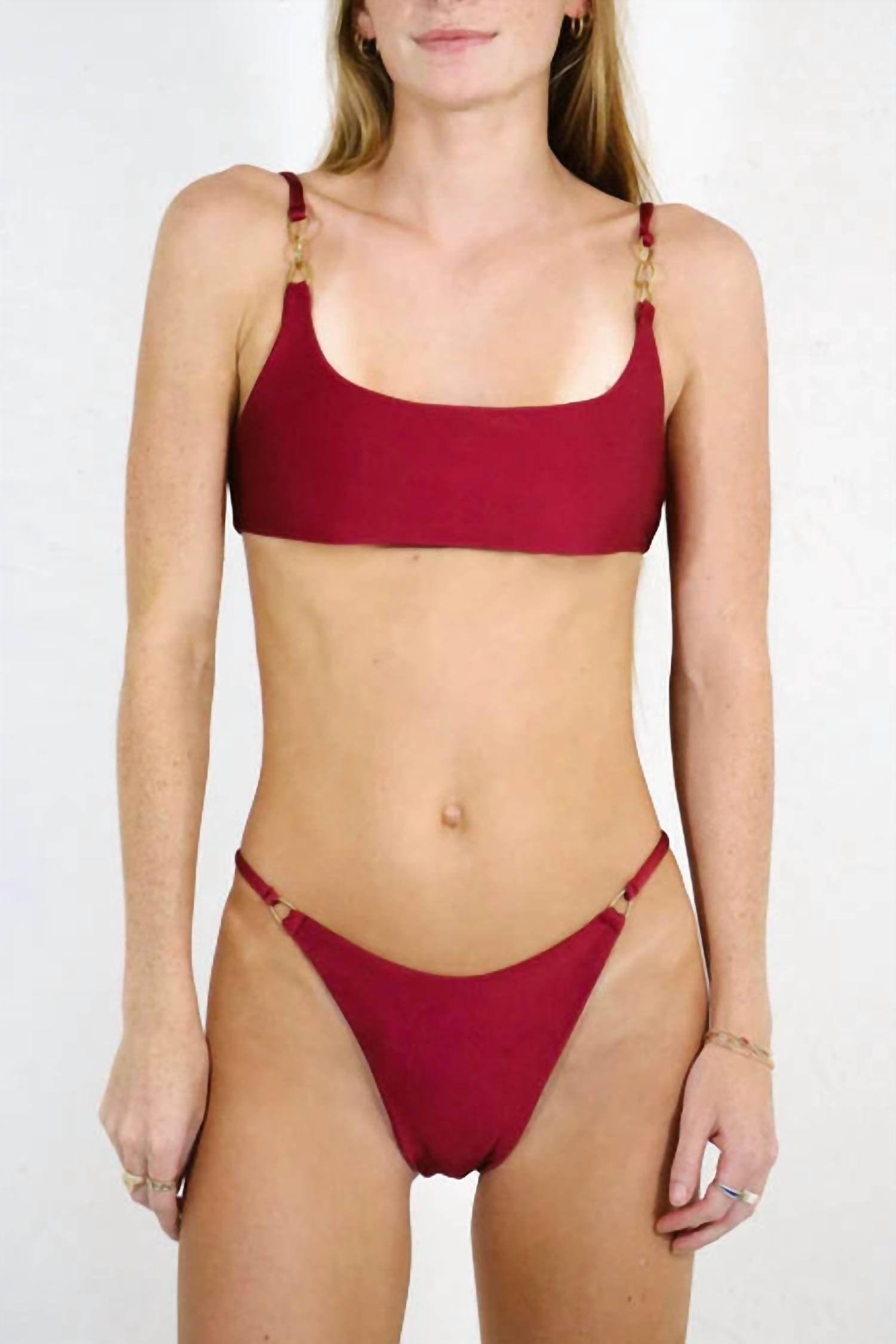 KBSWIM X SHELTON METAL - Catena Bikini Bottom - Rack Hunt -