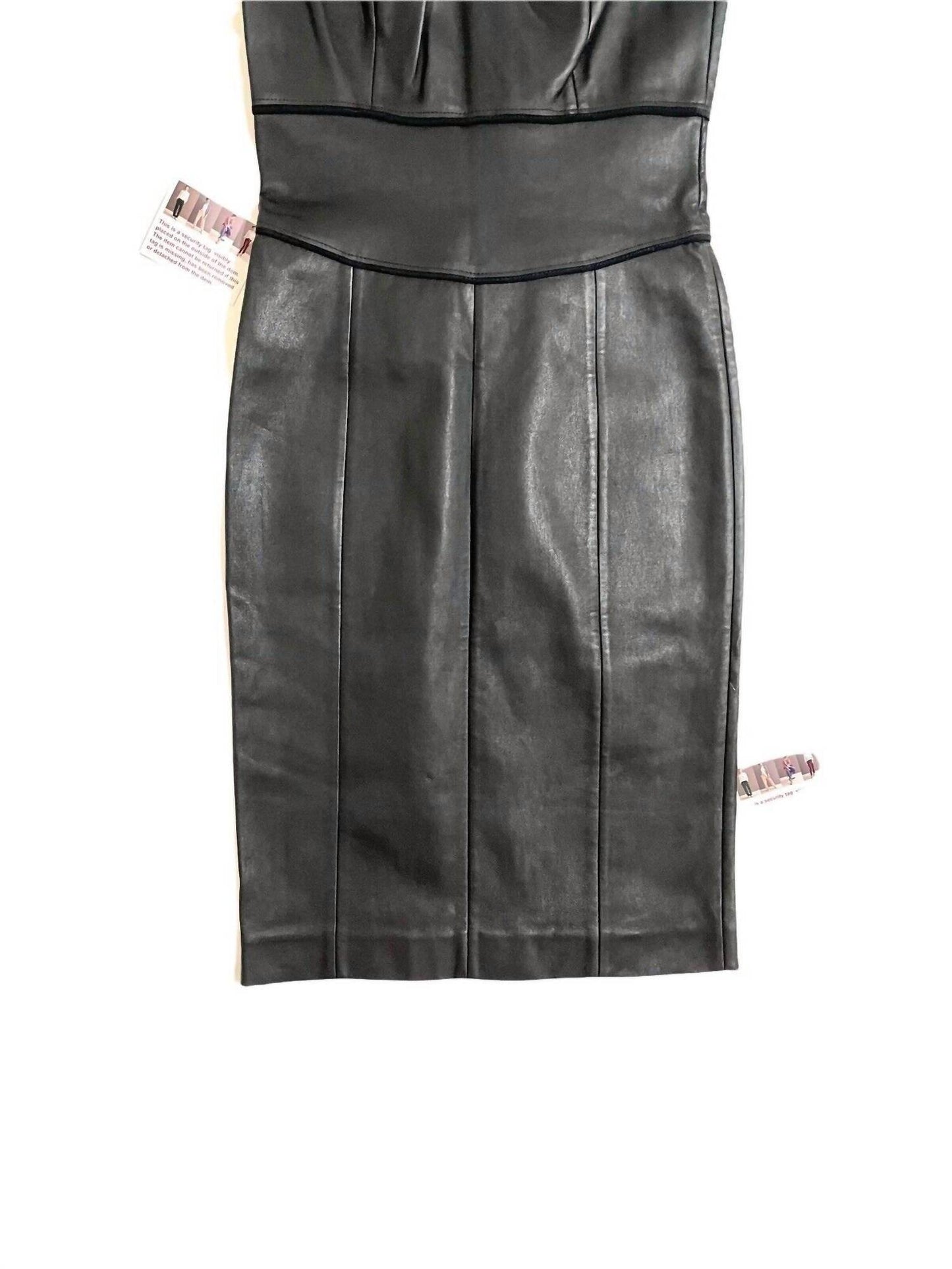 Narciso Rodriguez - Lambskin Leather Pencil Bodycon Midi Dress - Rack Hunt