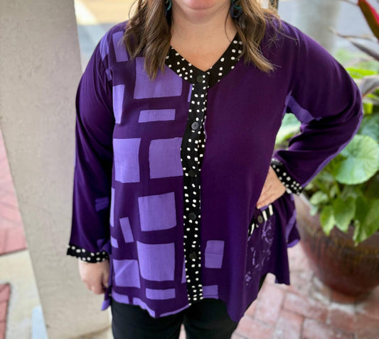 Hourglass V Neck Long Sleeve Top