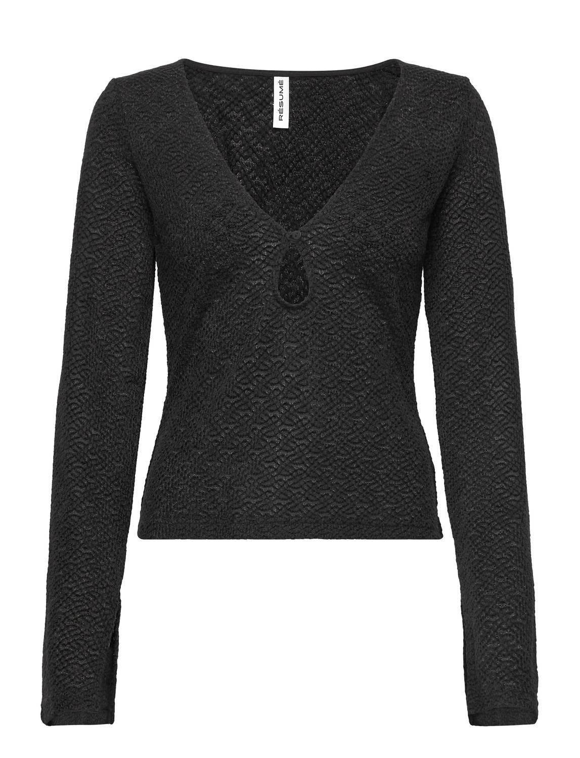 Résumé - Women's Viennars Knit Keyhole Neck Blouse - Rack Hunt -