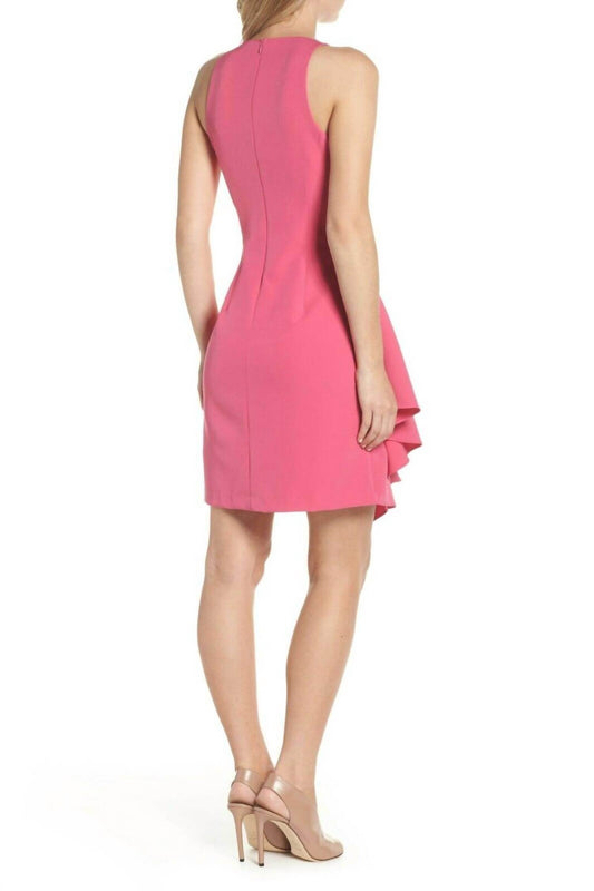 Julia Jordan - Sleeveless Asymmetrical Ruffle Sheath Dress - Rack Hunt -