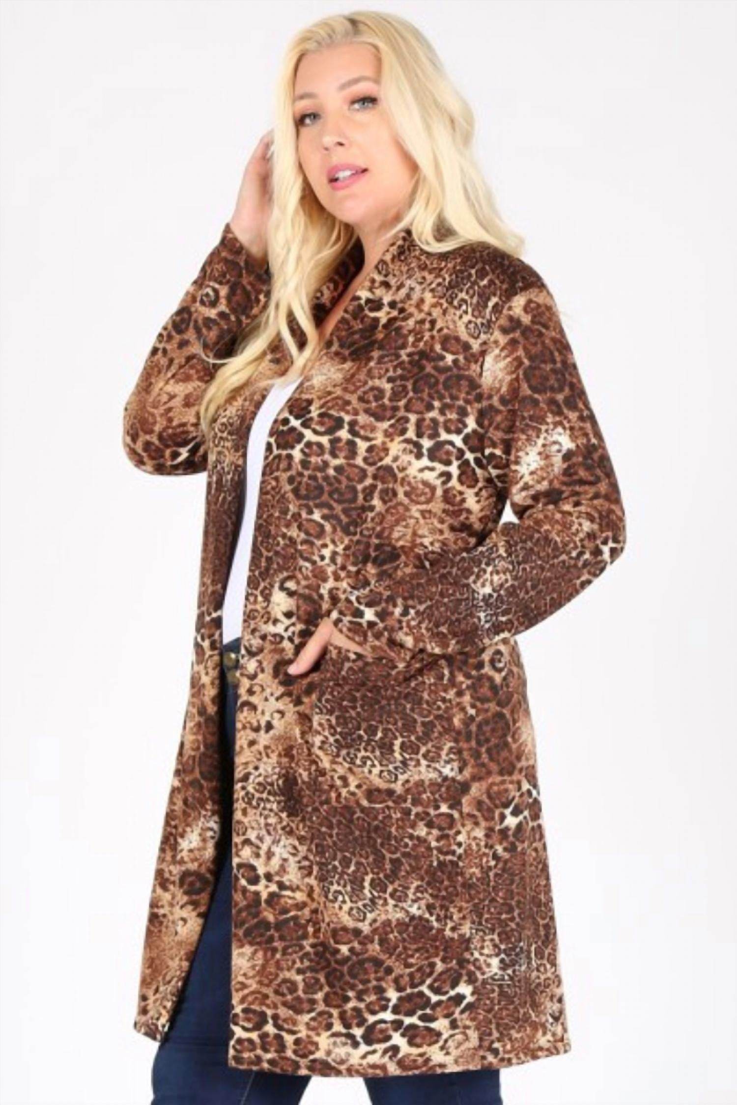 Emetla - Leopard Print Cardigan - Rack Hunt -