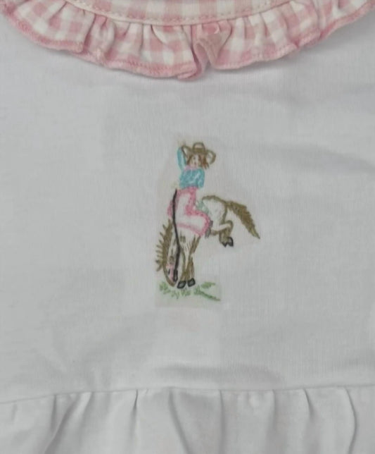 Girl's Rodeo Bubble Romper