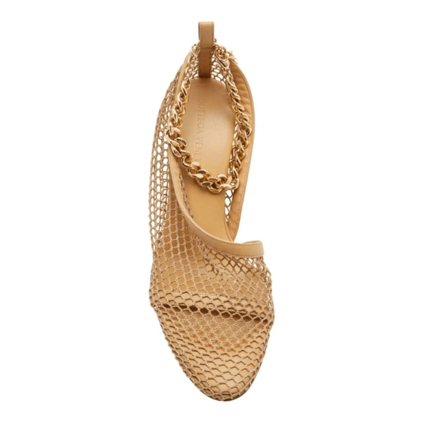 Women's Chain-trimmed Mesh Sandals