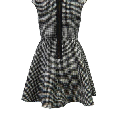 David Charles - Girls David Charles Houndstooth Cap Sleeve Dress - alternate view - Rack Hunt
