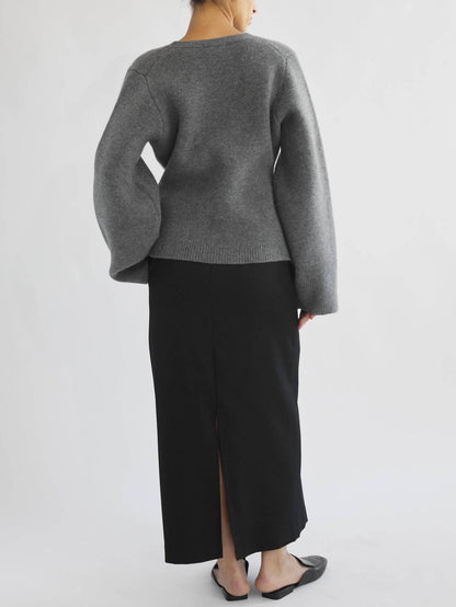Women's V Neck Cardigan
