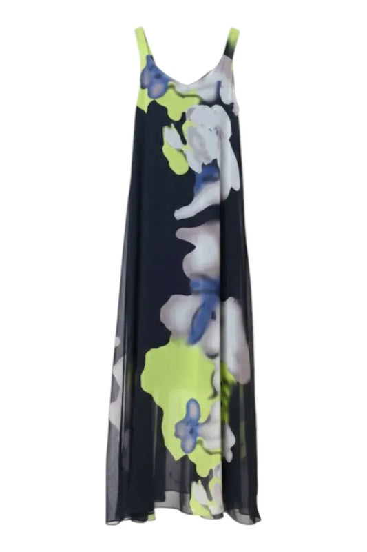 Diverse Group - Floral Print Chiffon Maxi Dress - Rack Hunt