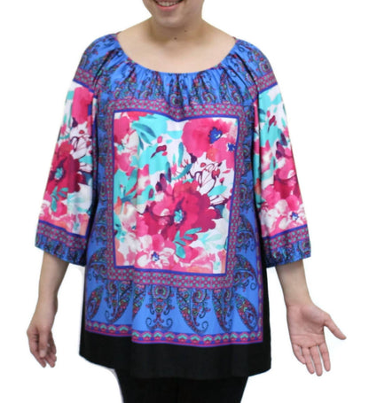 Floral Peasant Top