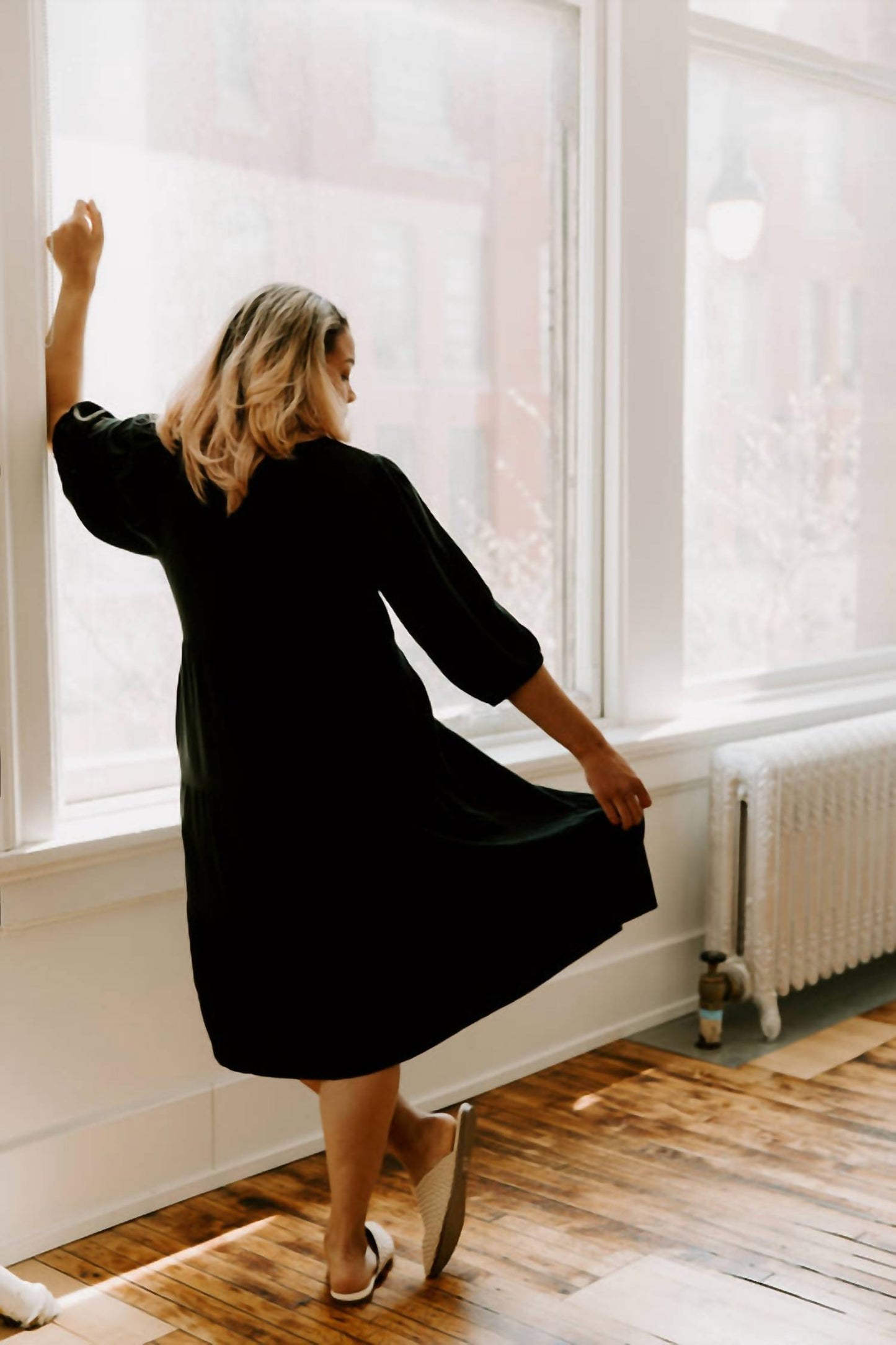 Tiered Maternity Breastfeeding Dress
