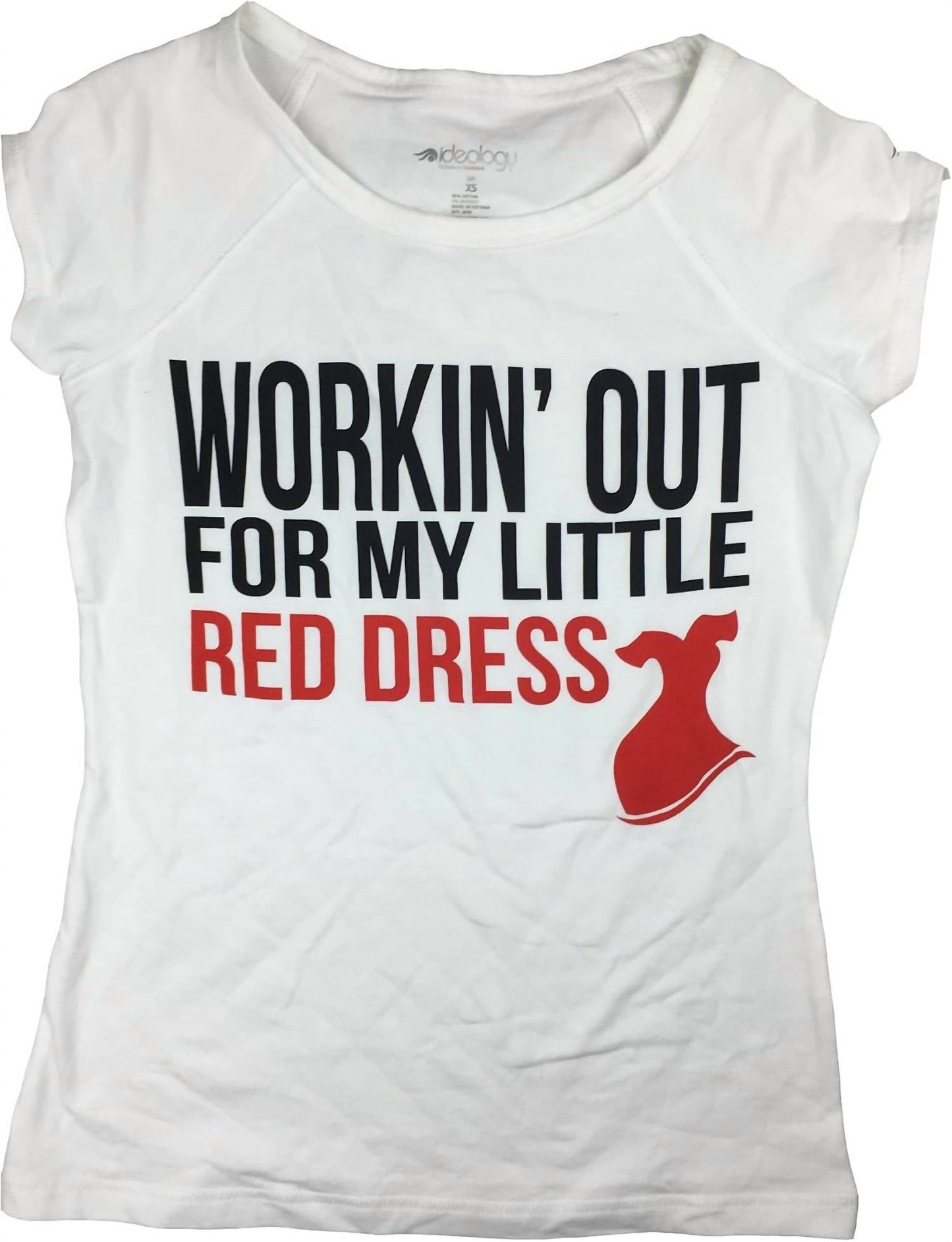 Women's Working Out For My Little Red Dress T-shirt
