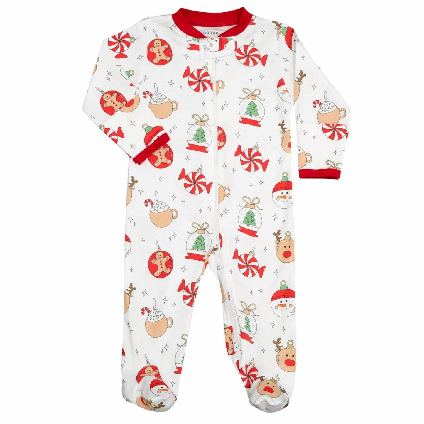 Kid's Christmas Ornaments Zip Footie