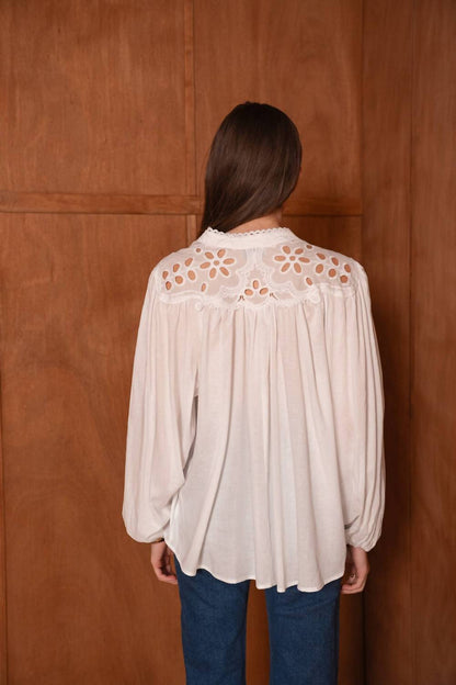 Openwork Lace Blouse