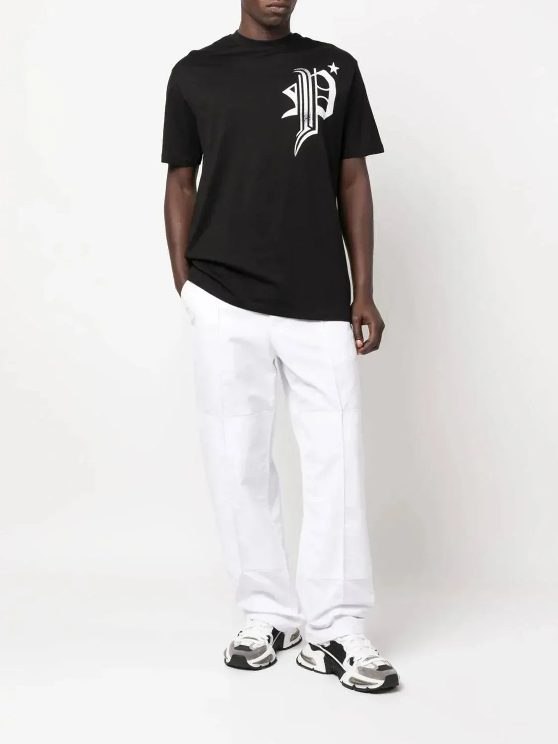 PHILIPP PLEIN - Skull Bone Logo Graphic T-shirt - Rack Hunt