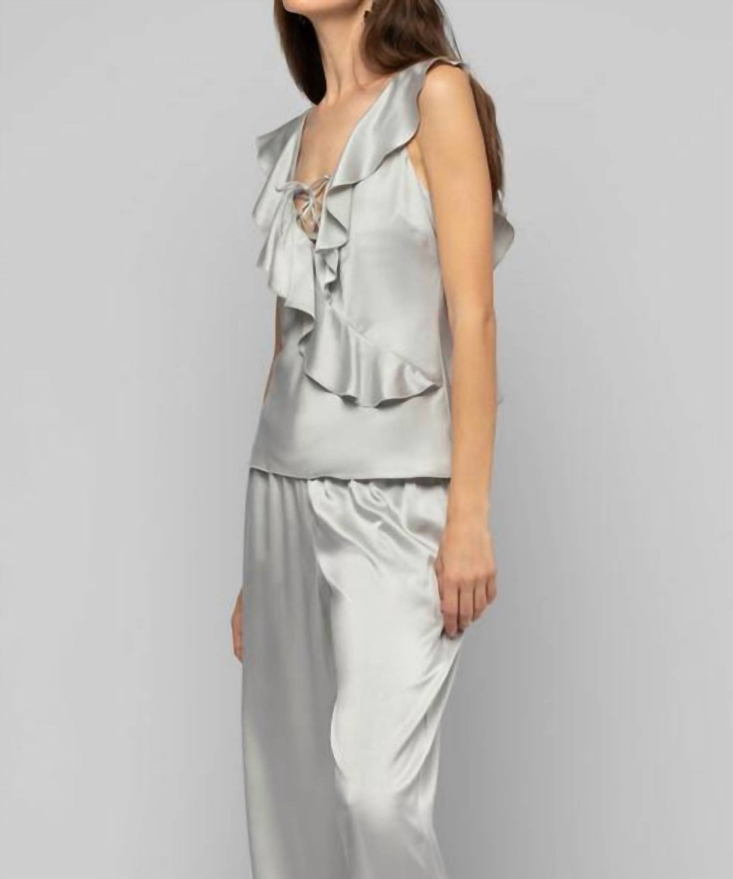Tantoinette Silk Top With Ruffles