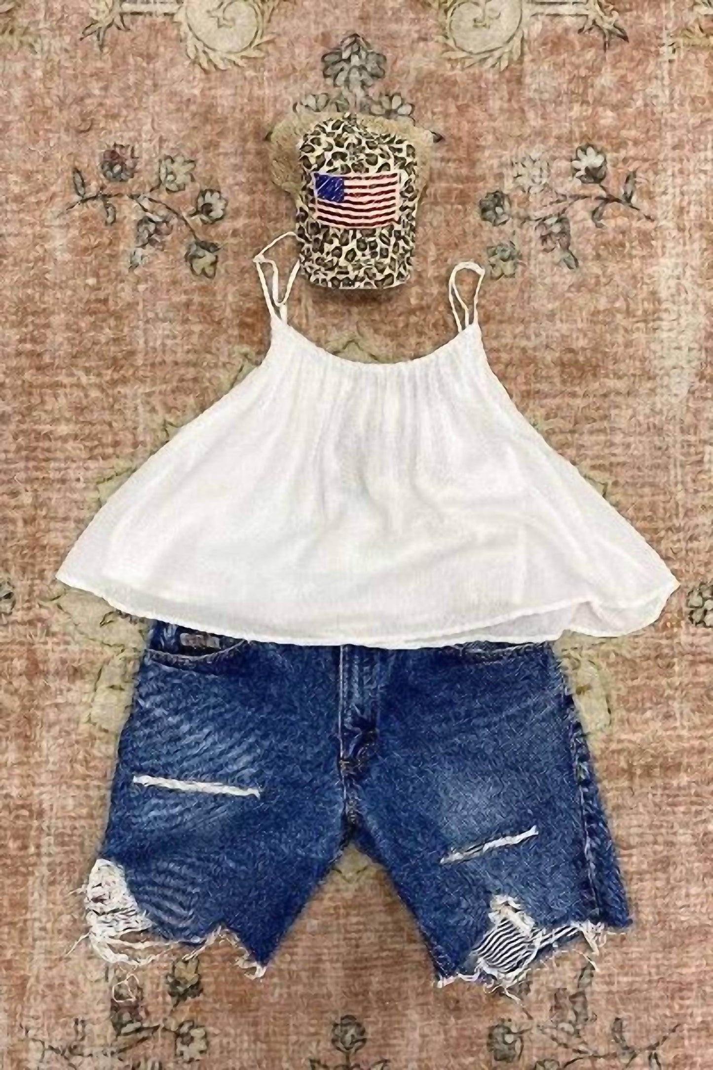 Andy Denim - Women's Custom Vintage Diamond Gusset Denim Shorts - Rack Hunt -