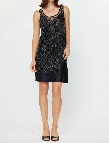 Madison - Women's Rhinestone Mesh Dress - Rack Hunt