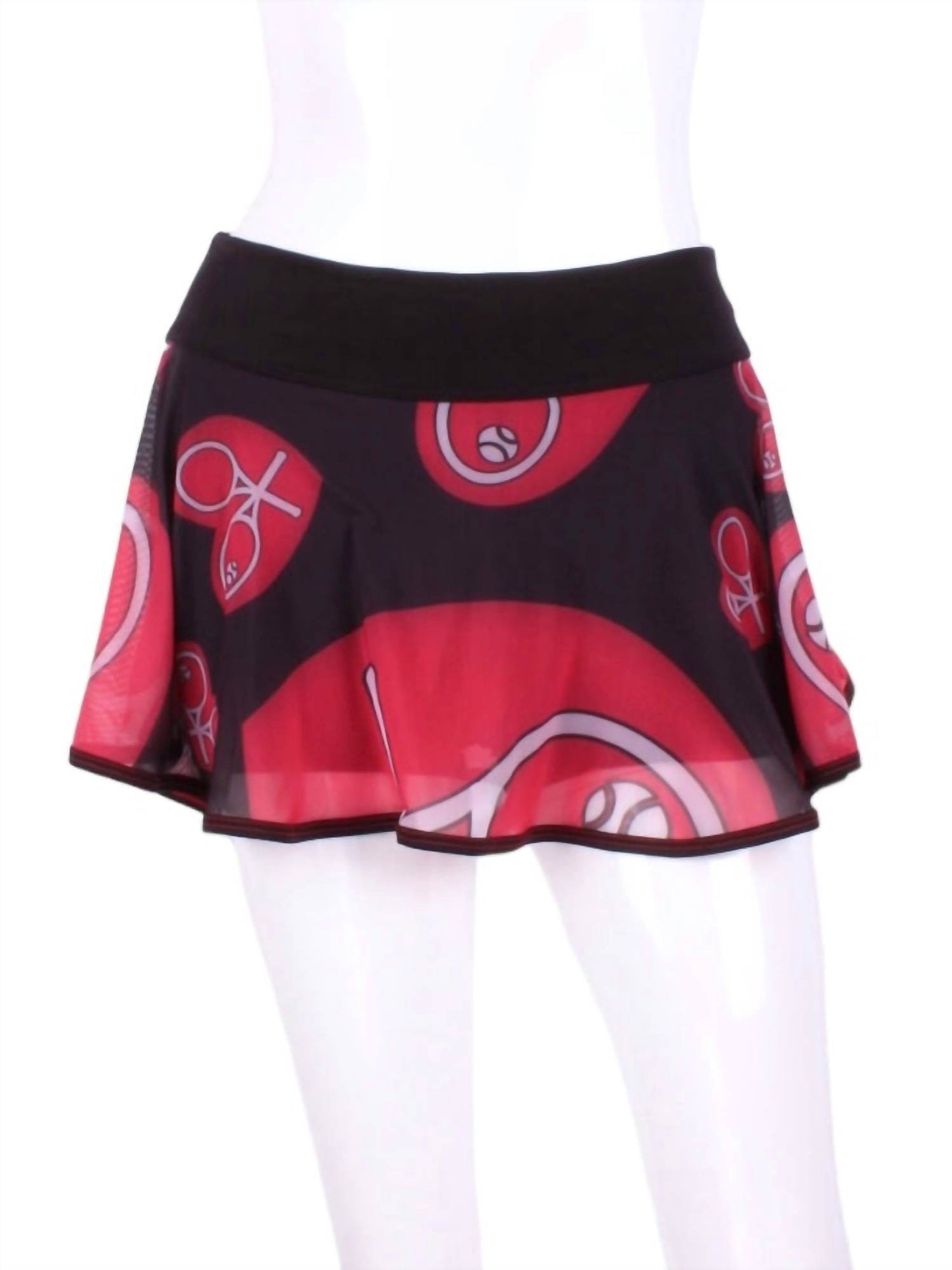 Love Love Tennis - Women's Ghost Heart Mesh Love “o” Tennis Skirt - Rack Hunt